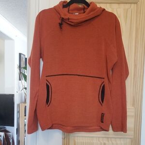 Melanzana Cowl Neck Hooded Pullover